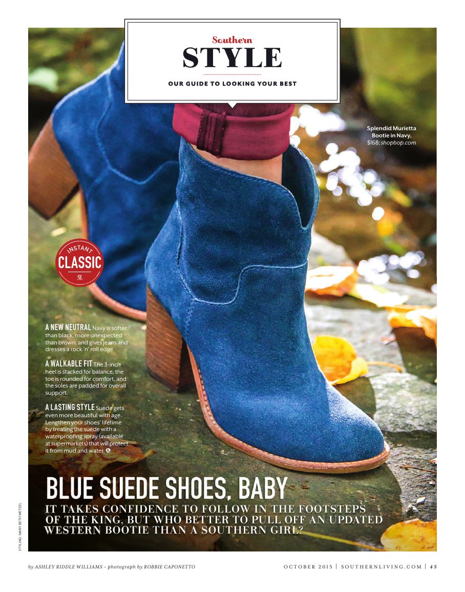 Instant Classic Blue Suede Shoe — page 1 of 2