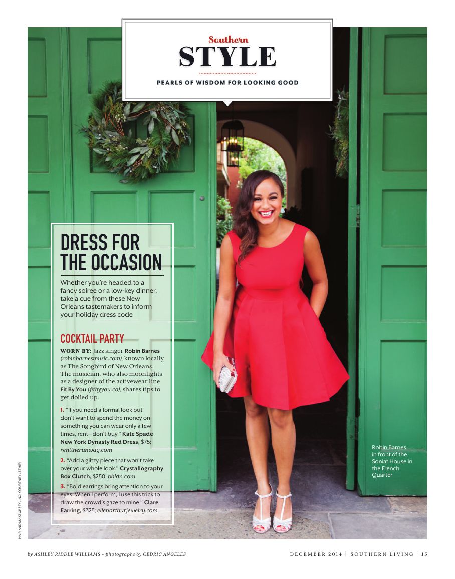 Dress for the Occasion page, December 2014
