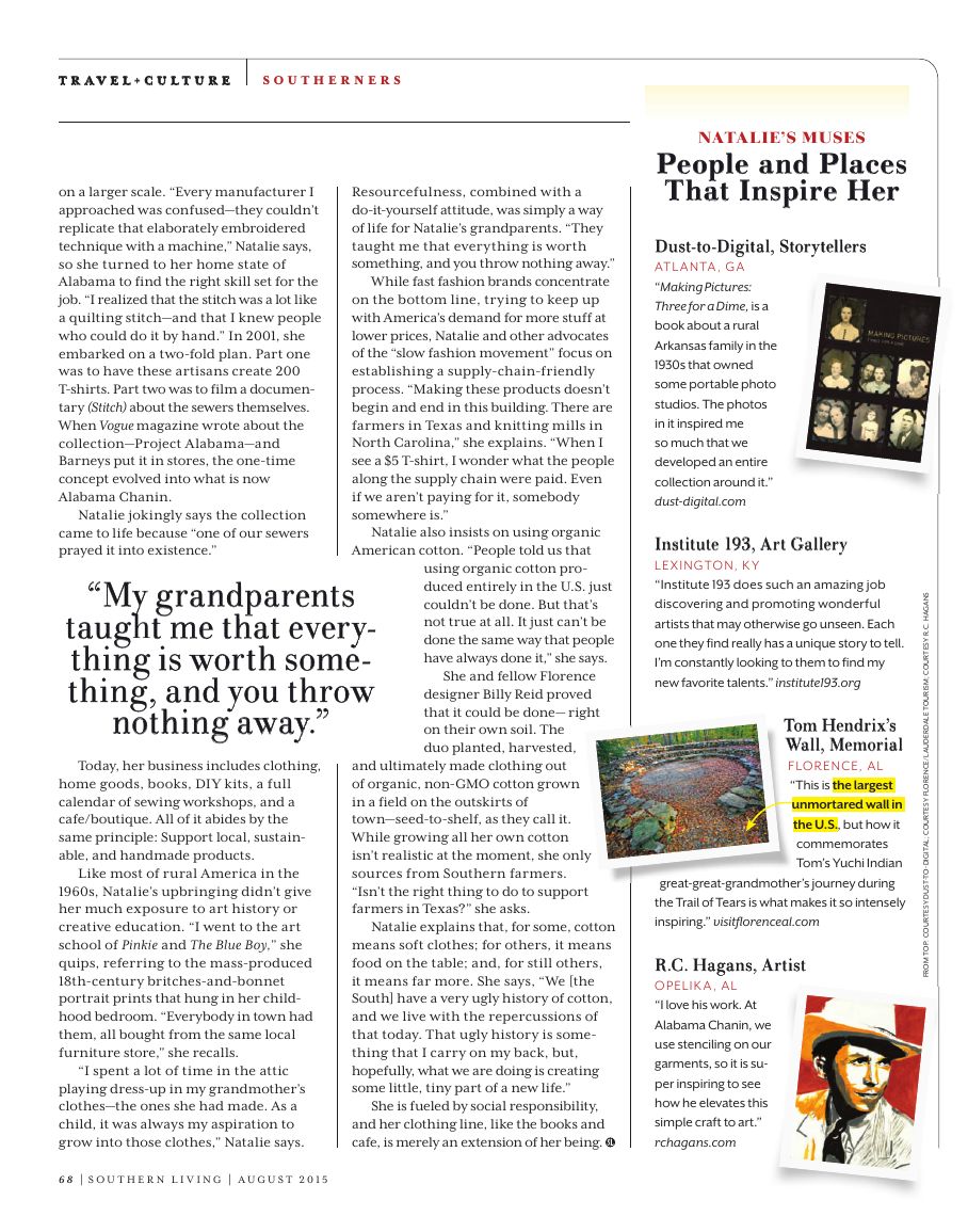 Natalie Chanin / The Women Who Make Game Day Happen — page 1 of 2