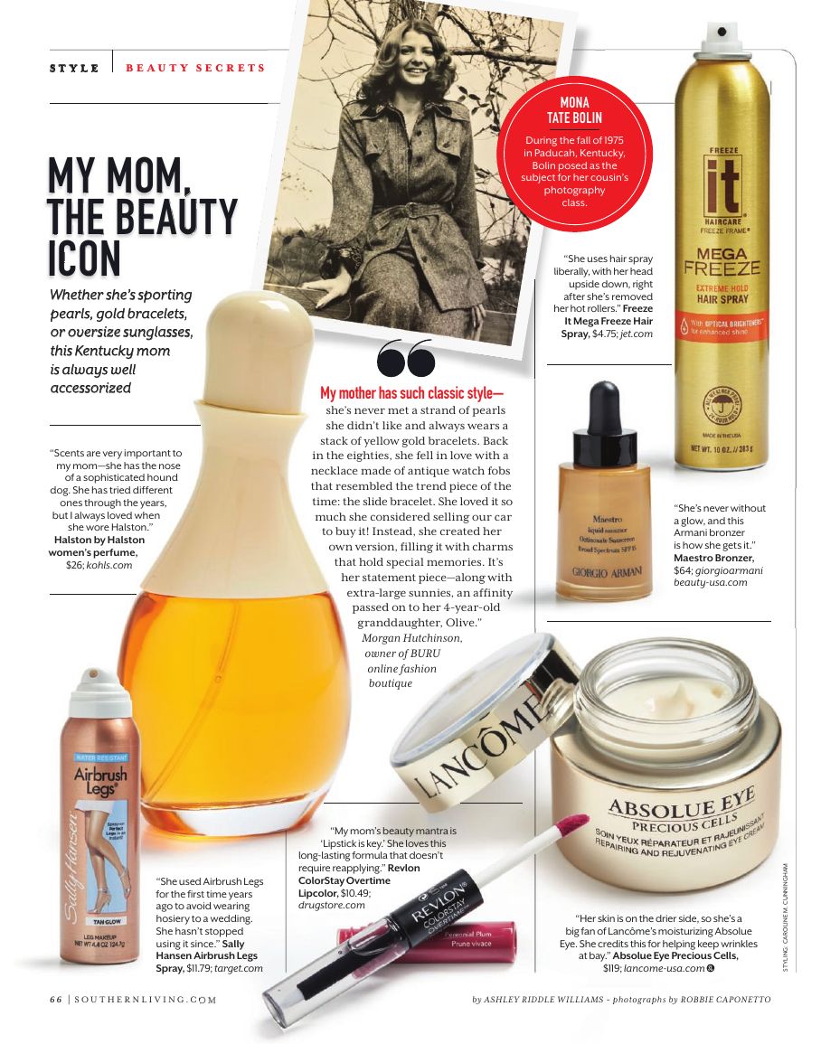 My Mom, the Beauty Icon — Kentucky mother spread
